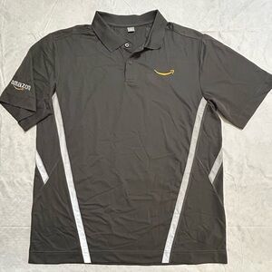 Amazon Reflective Polo Employee Uniform Shirt Gray Men’s L